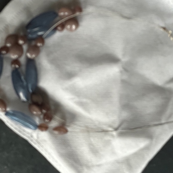 Blue and Brown stone necklace. - Picture 2 of 2